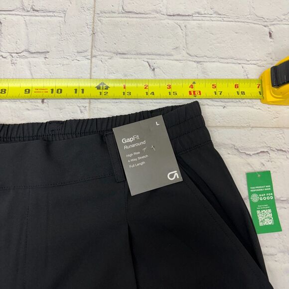 NWT Gap Gapfit Runaround Women Pleated High Rise Wide Leg Pants Large C025 -8 - Picture 4 of 16